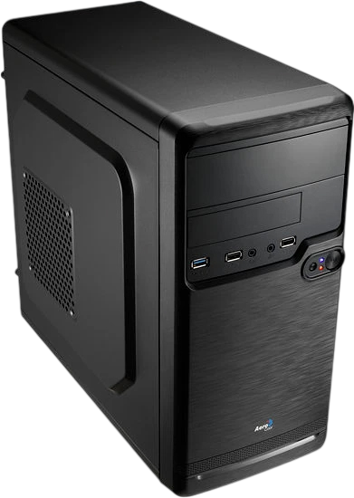 Aerocool Qs-182 Micro ATX Mini Tower Gehäuse schwarz