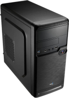 Aerocool Qs-182 Micro ATX Mini Tower Gehäuse schwarz