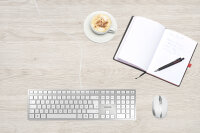 CHERRY TAS KC 6000 SLIM Corded DE-Layout silber/weiß
