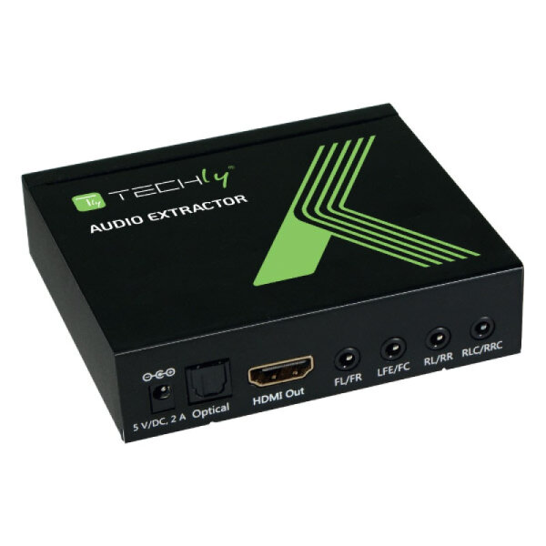 Techly HDMI Audio-Extractor LPCM 7.1 4K, UHD, 3D