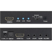 Techly HDMI Audio-Extractor LPCM 7.1 4K, UHD, 3D