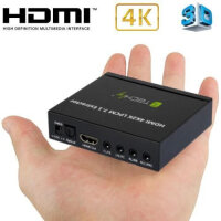 Techly HDMI Audio-Extractor LPCM 7.1 4K, UHD, 3D