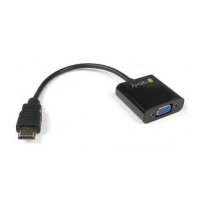 Techly HDMI zu VGA Konverter HDCP kompatibel schwarz