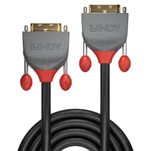 Lindy 36222 DVI-Kabel 2 m DVI-D Schwarz