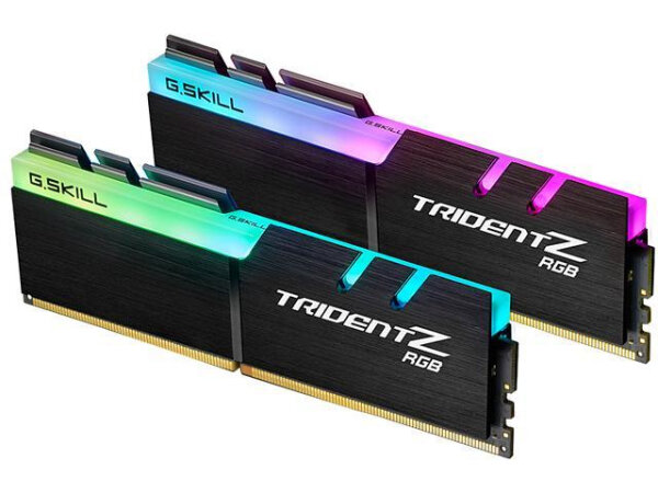 32GB G.Skill Trident Z RGB DDR4-3200 CL16 2x 16GB Dual-Channel Kit 1.35V UDIMM schwarz