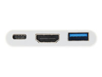 Equip USB-C 3.0 3in1 Hub HDMI / USB 3.0 Port Replikator 60W 15cm Kabel weiß