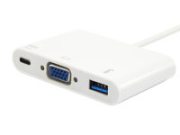 Equip Dock  3-1 USB-C->VGA,USB-A,60W USB-C             0.15m