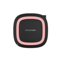 RealPower Ladegerät FreeCharge-10 + Adapter  schwarz/rosa
