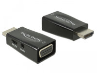 DELOCK Adapter HDMI-A St > VGA Bu mit Audio