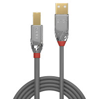 Lindy 36643 USB Kabel USB 2.0 3 m USB A USB B Grau