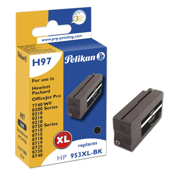 Pelikan Patrone HP H97  L0S70AE HP953XL black remanufactured