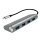 Logilink USB 3.1 HUB 4-port Type-C Aluminium grau