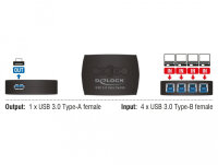 DELOCK Sharing Switch USB3.0 4-1 USB-B Bu > USB-A Bu