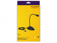 DELOCK USB-Mikrofon mit Standfuß & Mute/On&Off-Taste 1.7m